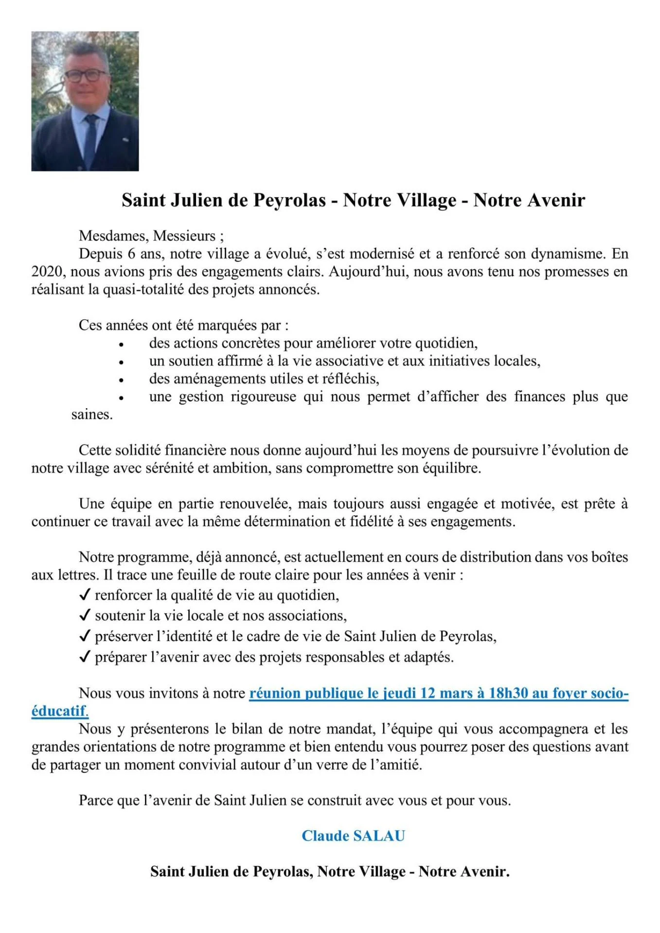 Lettre maire